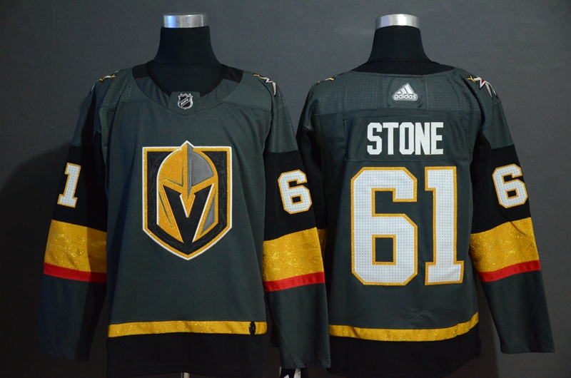 Men's Vegas Golden Knights #61 Mark Stone Grey Stitched NHL Jersey Men's Vegas Golden Knights #61 Mark Stone Grey Stitched NHL Jersey